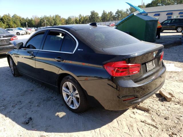 WBA8E1C30HA029923 - 2017 BMW 330E BLACK photo 3
