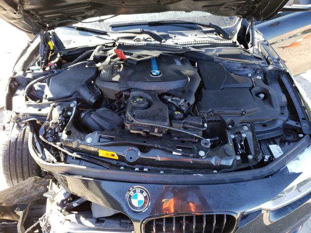 WBA8E1C30HA029923 - 2017 BMW 330E BLACK photo 7