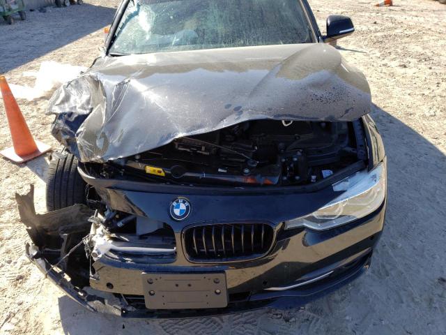 WBA8E1C30HA029923 - 2017 BMW 330E BLACK photo 9