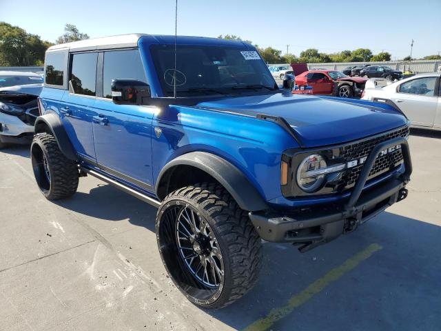 1FMEE5EP0MLA40394 - 2021 FORD BRONCO FIR BLUE photo 1