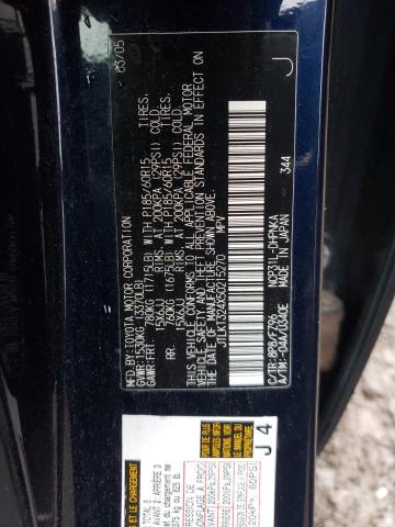 JTLKT324X50215270 - 2005 TOYOTA SCION XB ნაცრისფერი ფოტო 10