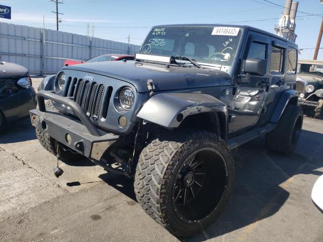 1J4GA59197L215156 - 2007 JEEP WRANGLER S GRAY photo 2