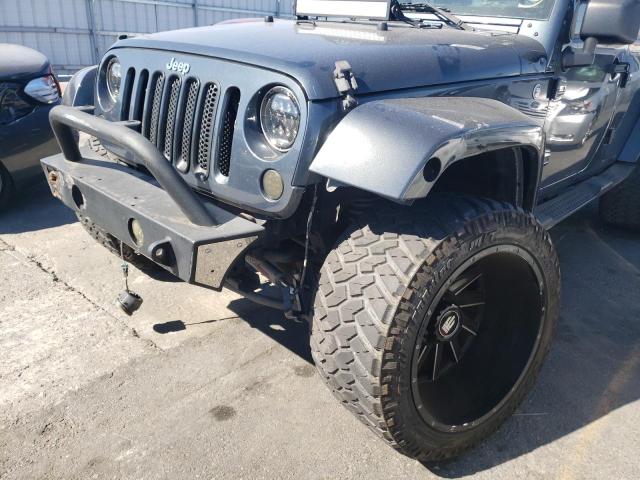 1J4GA59197L215156 - 2007 JEEP WRANGLER S GRAY photo 9