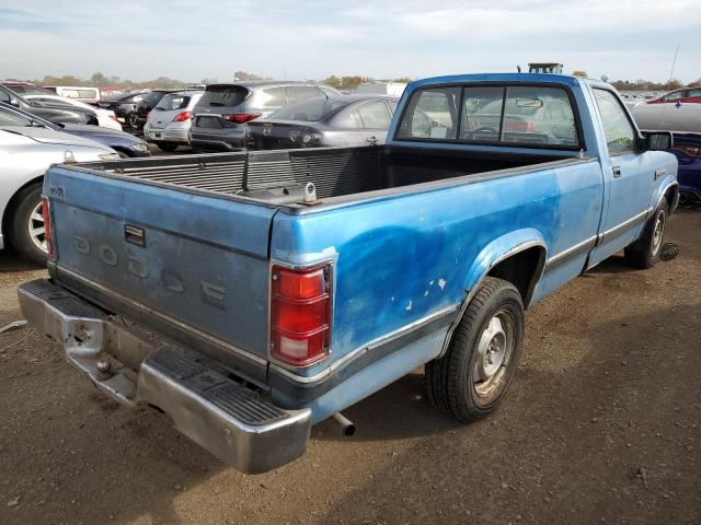 1B7GN14X0JS755779 - 1988 DODGE DAKOTA BLUE photo 4