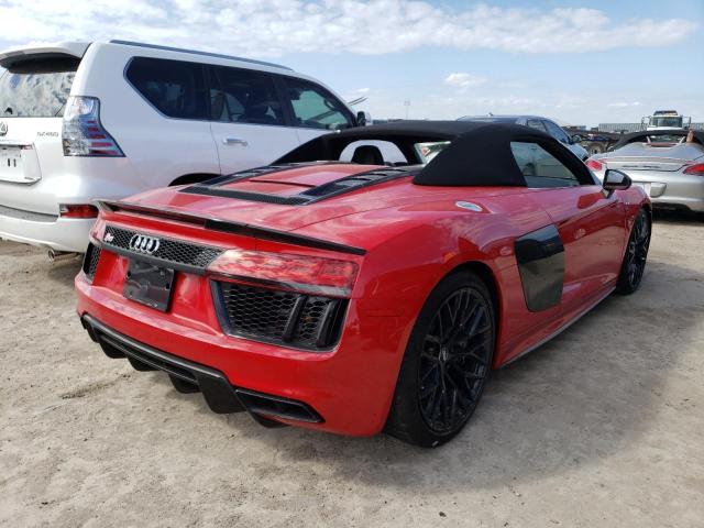 WUA4BCFX6J7901841 - 2018 AUDI R8 SPYDER RED photo 4