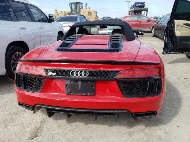 WUA4BCFX6J7901841 - 2018 AUDI R8 SPYDER RED photo 6