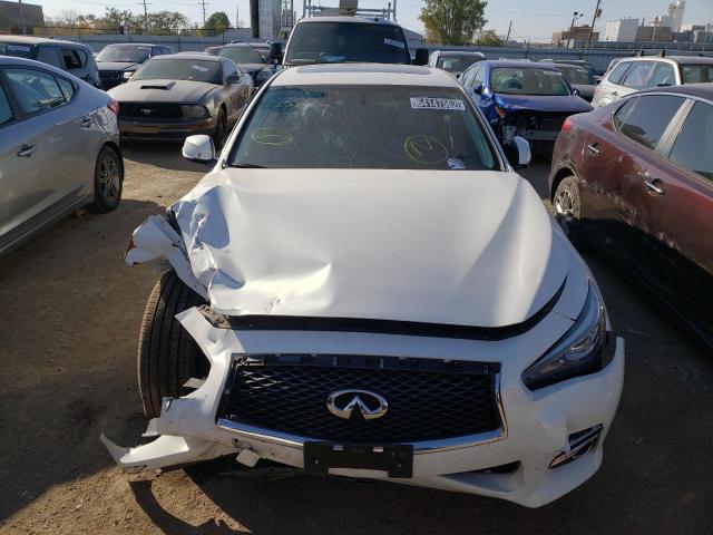 JN1BV7AR8FM397137 - 2015 INFINITI Q50 BASE WHITE photo 5