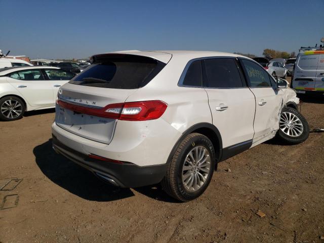 2LMTJ8KR4GBL40314 - 2016 LINCOLN MKX SELECT WHITE photo 4