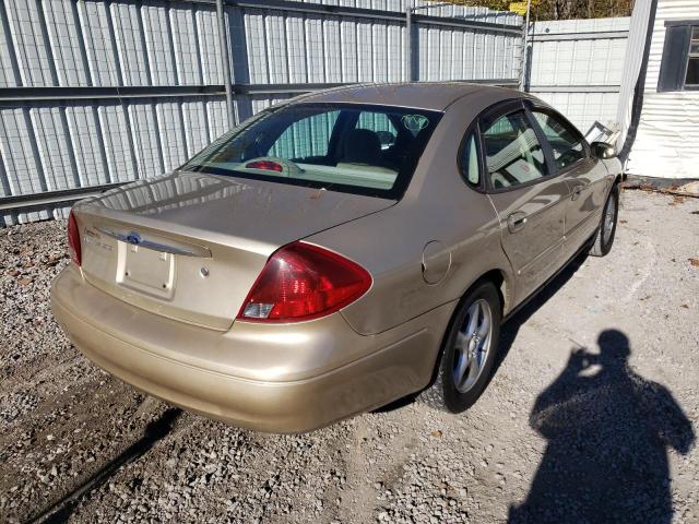 1FAFP55261A259929 - 2001 FORD TAURUS GOLD photo 4