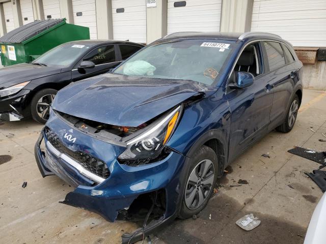 KNDCB3LC3N5507273 - 2022 KIA NIRO LX BLUE photo 2