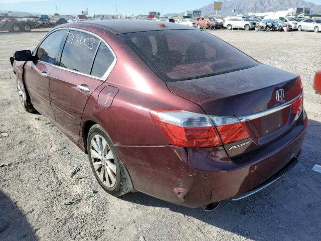 1HGCR3F81EA008600 - 2014 HONDA ACCORD EXL BURGUNDY photo 3