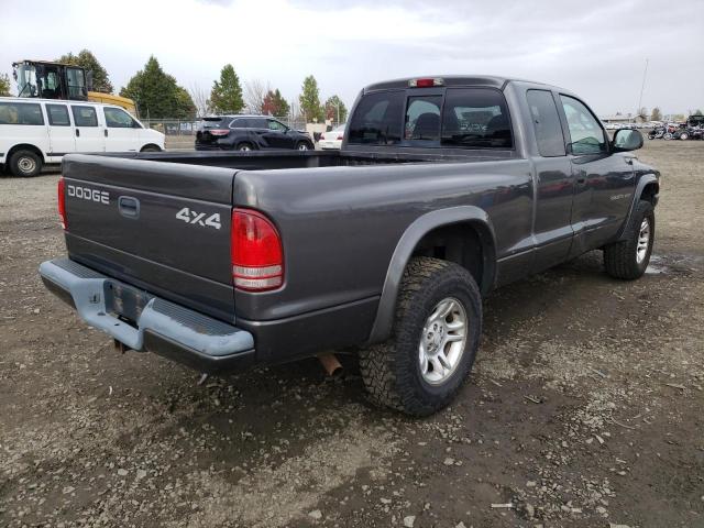 1B7GG32N62S652679 - 2002 DODGE DAKOTA SPO GRAY photo 4