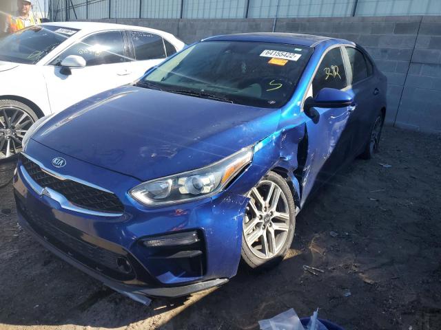 3KPF34AD3KE129757 - 2019 KIA FORTE GT L BLUE photo 2