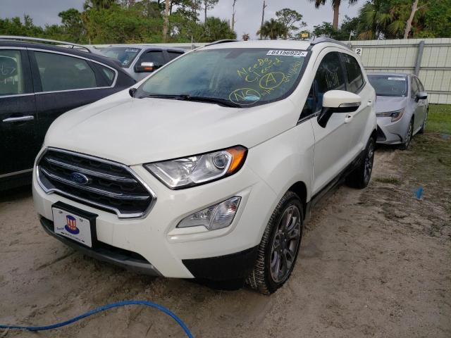 MAJ3S2KE1LC311442 - 2020 FORD ECOSPORT T WHITE photo 2