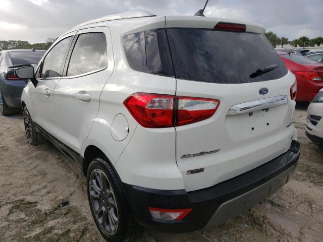 MAJ3S2KE1LC311442 - 2020 FORD ECOSPORT T WHITE photo 3