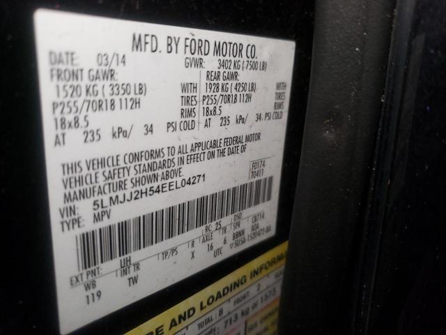 5LMJJ2H54EEL04271 - 2014 LINCOLN NAVIGATOR 黑色 照片 10