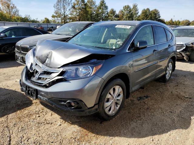 JHLRM3H79CC009882 - 2012 HONDA CR-V EXL SILVER photo 2