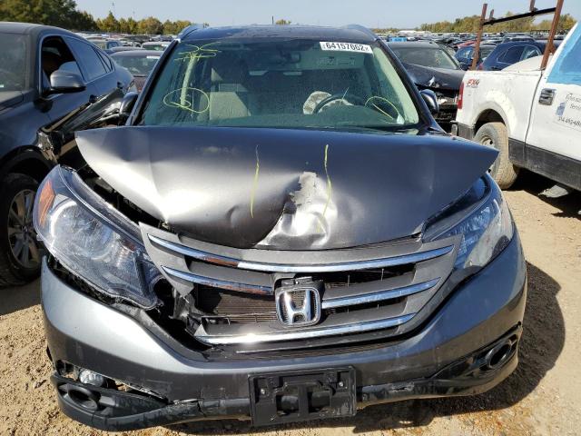 JHLRM3H79CC009882 - 2012 HONDA CR-V EXL SILVER photo 7