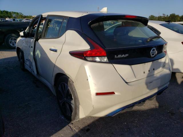 1N4AZ1CP7KC317421 - 2019 NISSAN LEAF S WHITE photo 3