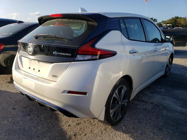 1N4AZ1CP7KC317421 - 2019 NISSAN LEAF S WHITE photo 4