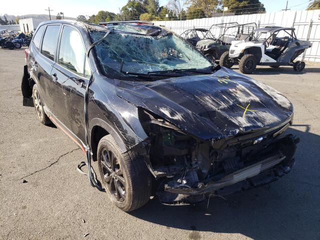 JF2SKARC0MH525378 - 2021 SUBARU FORESTER S BLACK photo 1