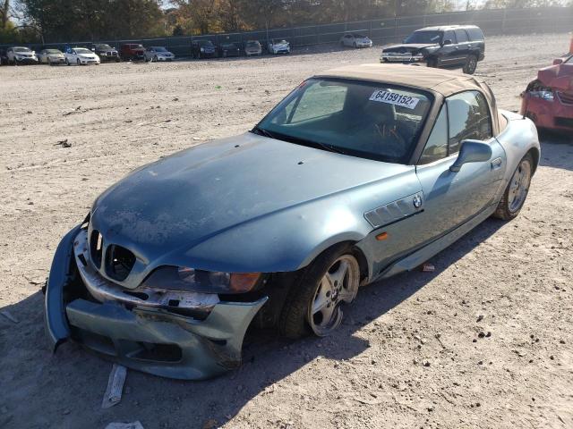 4USCH7323VLE03162 - 1997 BMW Z3 1.9 BLUE photo 2