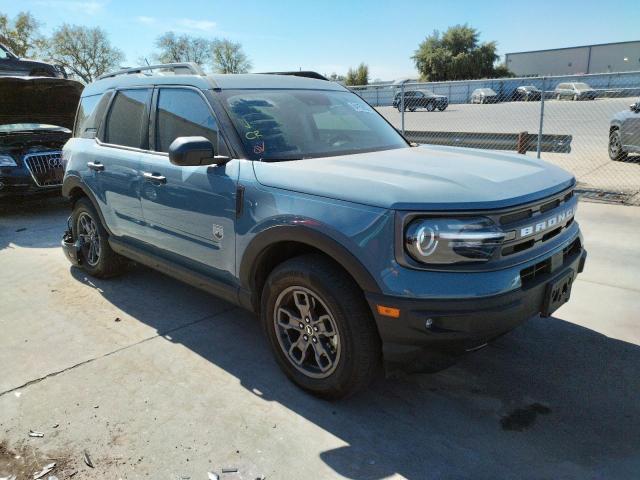 3FMCR9B61MRA49007 - 2021 FORD BRONCO SPO BLUE photo 1