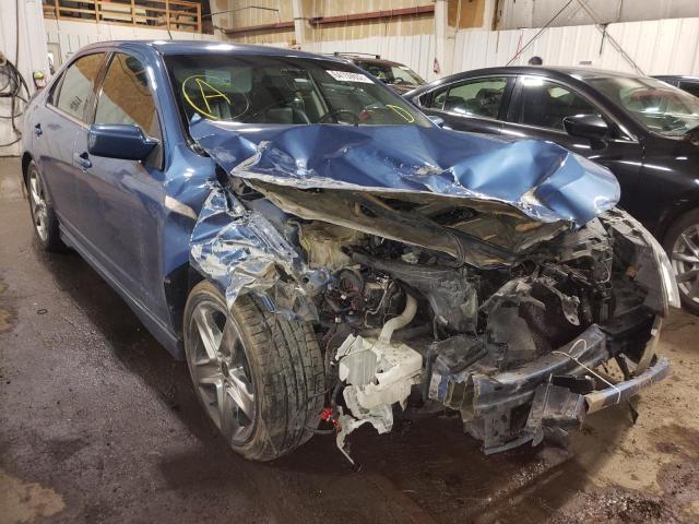 3FAHP0DC8AR269308 - 2010 FORD FUSION SPO BLUE photo 1