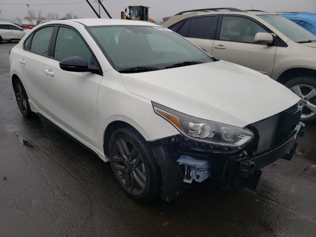 3KPF34AD3ME312076 - 2021 KIA FORTE GT L WHITE photo 1