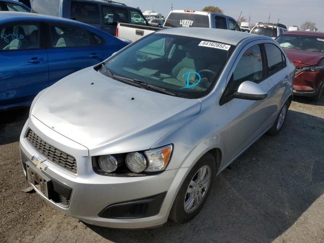1G1JB5SH2C4194213 - 2012 CHEVROLET SONIC LS SILVER photo 2