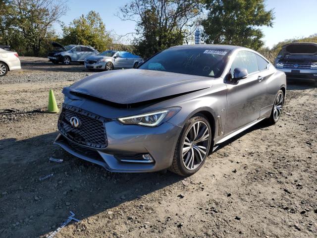 JN1EV7EL0JM392171 - 2018 INFINITI Q60 LUXE 3 GRAY photo 2