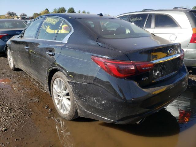 JN1EV7AR2KM557732 - 2019 INFINITI Q50 LUXE BLACK photo 3