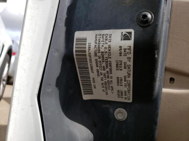 1G8AJ52F55Z120647 - 2005 SATURN ION LEVEL Ağ foto 10
