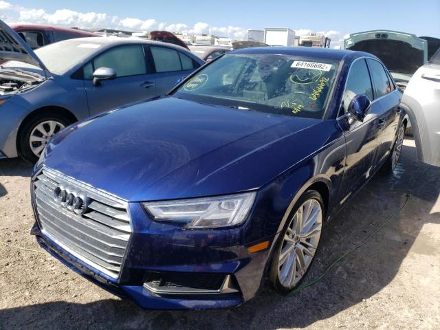 WAUHMAF44KA038767 - 2019 AUDI A4 PREMIUM BLUE photo 2