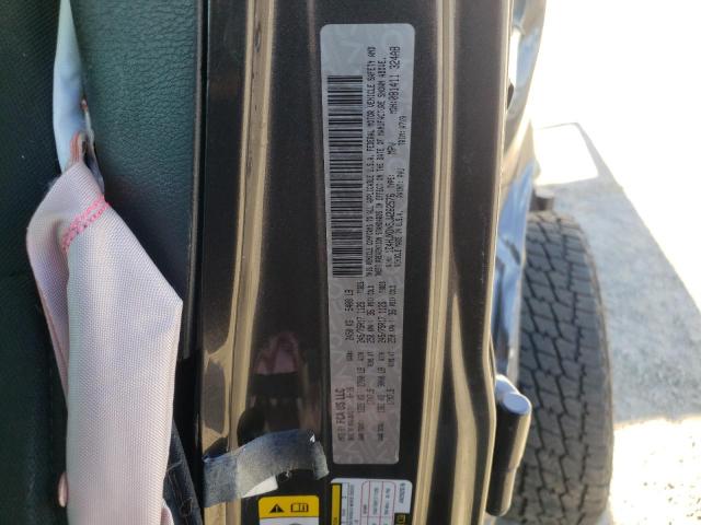 1C4HJXDN5JW262576 - 2018 JEEP WRANGLER U ნაცრისფერი ფოტო 10