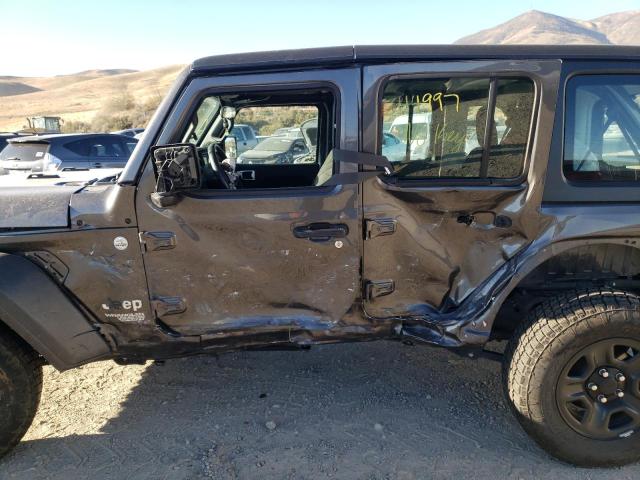 1C4HJXDN5JW262576 - 2018 JEEP WRANGLER U ნაცრისფერი ფოტო 9