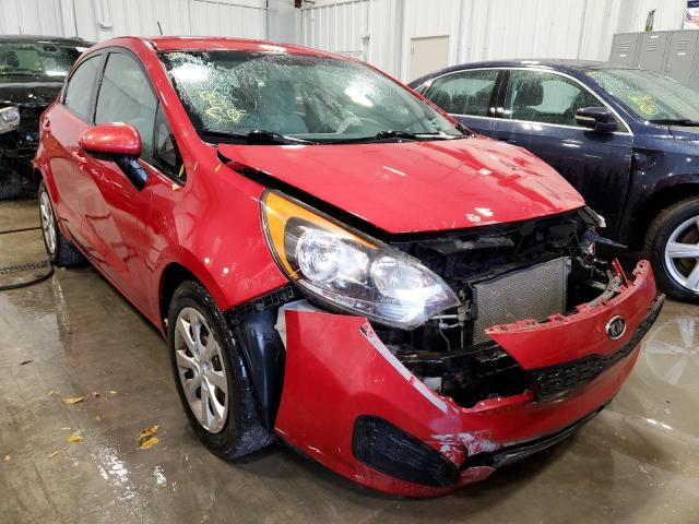 KNADM5A33D6117387 - 2013 KIA RIO LX RED photo 1