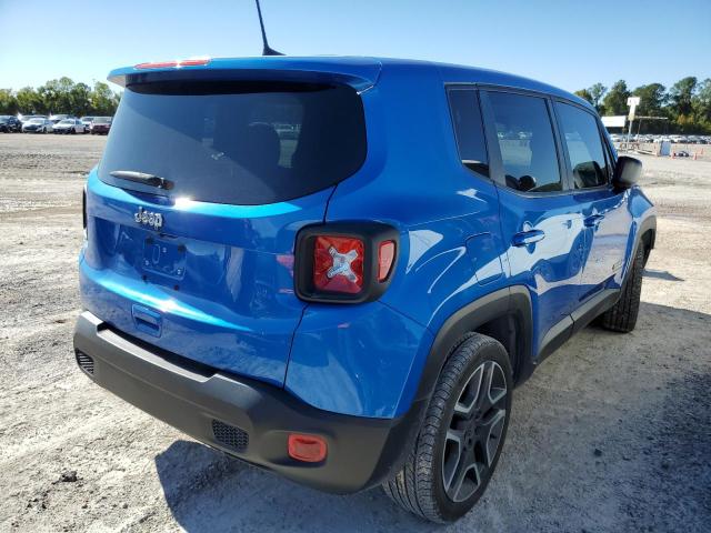 ZACNJAAB0LPL87833 - 2020 JEEP RENEGADE S BLUE photo 4