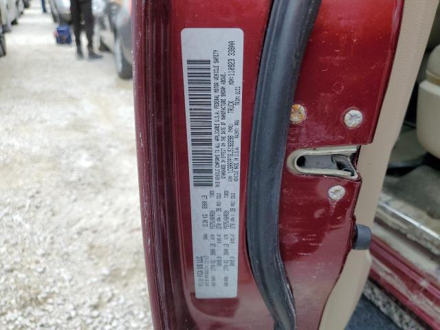 1C6RR7PT6JS192298 - 2018 RAM 1500 LONGH RED photo 10