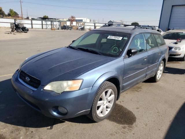 4S4BP61C967360072 - 2006 SUBARU LEGACY OUT BLUE photo 2