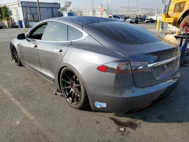 5YJSA1E25MF427767 - 2021 TESLA MODEL S GRAY photo 3