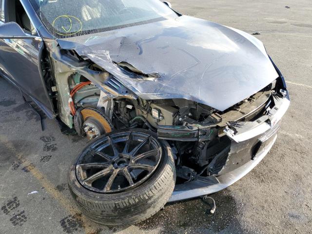 5YJSA1E25MF427767 - 2021 TESLA MODEL S GRAY photo 9