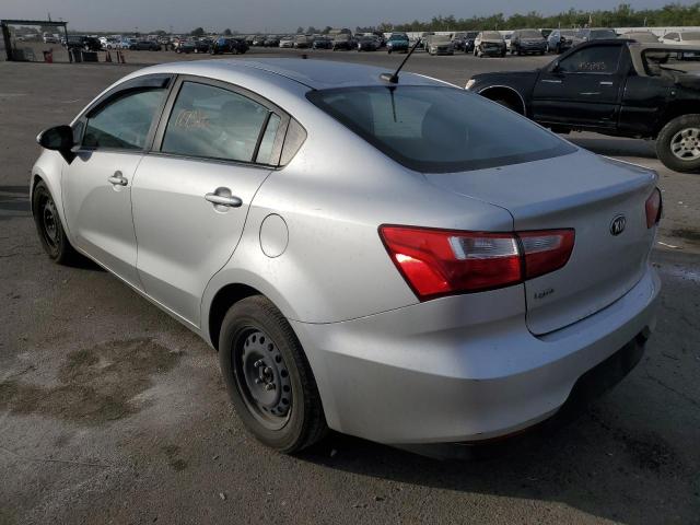 KNADM4A39H6043974 - 2017 KIA RIO LX SILVER photo 3