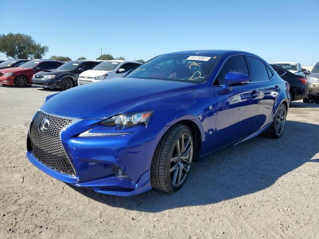 JTHBA1D2XG5006262 - 2016 LEXUS IS 200T BLUE photo 2