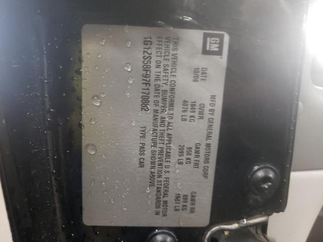 1G1ZS58F97F170882 - 2007 CHEVROLET MALIBU LS 黑色 照片 10