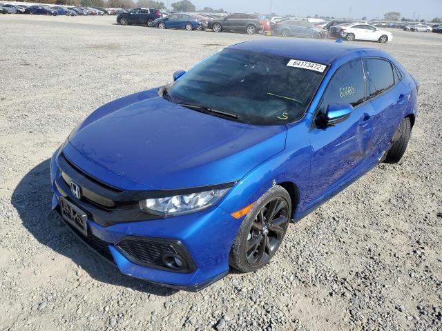 SHHFK7H41HU424433 - 2017 HONDA CIVIC SPOR BLUE photo 2