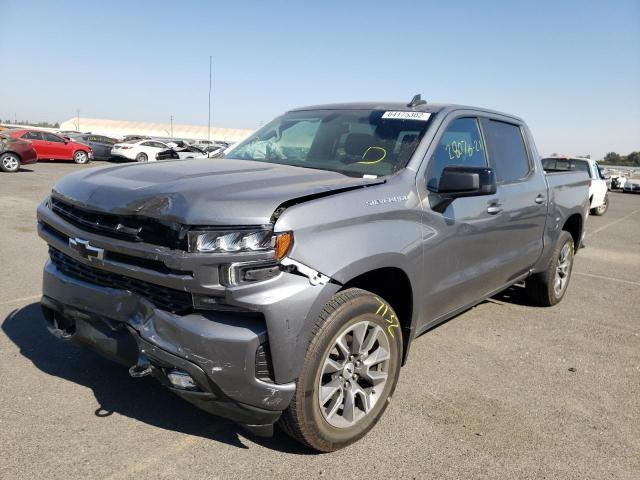 3GCPWDED1MG218577 - 2021 CHEVROLET silverado GRAY photo 2