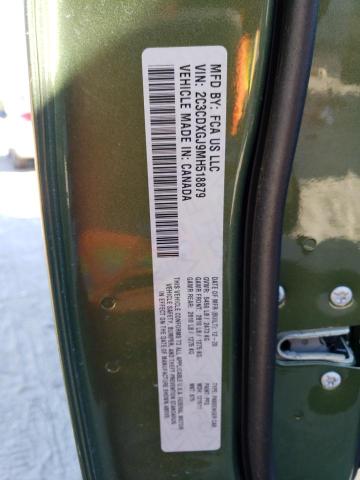 2C3CDXGJ9MH518879 - 2021 DODGE CHARGER SC GREEN photo 10