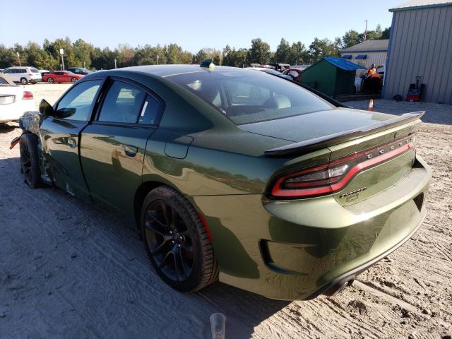2C3CDXGJ9MH518879 - 2021 DODGE CHARGER SC GREEN photo 3