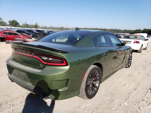 2C3CDXGJ9MH518879 - 2021 DODGE CHARGER SC GREEN photo 4